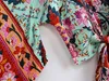 Cover-up Boho Vintage Floral Print Sashes Short Kimono Women 2023 Fashion Ladies Blauses Casual V Neck Batwing Sleeves Bohemian Coverup
