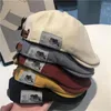 Berety retro sboy czapki kapelusze kapelusze noszone w stylu bluszcz czapka klasyczna kobieta vintage bawełniana beret hip hop gorras