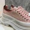 Nieuwe damesherenontwerper Sneaker Sneaker Lace Up echte lederen sneakers mode dames casual ontwerper sneaker2023