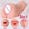 Real Pussy Sex Toys Men Male Realistic Oral Mouth Masturbators For Man Deep Throat With Tongue Vagina Masturbation Cup Store