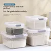Storage Bottles Transparent Plastic Rice Bucket Flour Containers Household Items Moisture Proof Sealed Kitchen Box