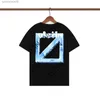 2023 Mode Luxe Offes Kleding Heren T-shirt en Dames Losse T-stukken Man Casual Straat Graffiti Shirt Sweatshirtoff Heren T-shirts Offs Wit 4kdb