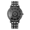 Montres-bracelets montre de mode femmes hommes luxe diamant strass cadran rotatif Hip Hop Quartz Wirst montres pour cadeaux unisexe goutte