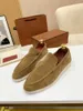 Low Tops Women Casual Shoes Men Suede Calf Skin Muller shoe Brand classic Walking Flats Luxury Designer Summer Charms Walk casual Piping Moccasins Loafers 5.0