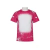 Other Festive Party Supplies Wholesale Sublimation Bleached Shirts Heat Transfer Blank Bleach Shirt Polyester Tshirts Us Men Women Dhbts