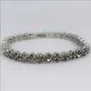 Diamond Roman Link Bracelet Jewelry Luxury Austria Crystal Tennis Bracelets Sterling Silver Charms Zircon Sterling Silver