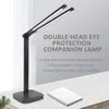 Lampes de table Led Desk Lamp Dubbele Hoofd Bureaulamp Swing-Arm Verstelbare Helderheid Kleurtemperatuur Voor Reading