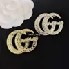 20 Style Brand Desinger Brooch Women 18K Gold Plated G Letter Brooches Suit Pin Fashion Jewelry Designer Accessories