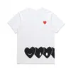 CDGs tocar camiseta masculina designer tsshirts camuflage roupas de amor, tee gráfico relaxado, coração atrás da letra no peito Hip Hop Diversão camisetas de impressão DISPONIFICAÇÃO