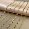 GC Custom Cadena de Oro 14k Joyas Kabel Figaro Touw Paperclip Cubaanse Curb Link Chain 925 Sterling Zilver Gouden Ketting voor Mannen vrouwen