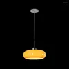 Pendant Lamps Modern Lamp Luxurious Orange Kitchen Hanging Lights Fixture For Dining Room Bedroom Decoration Lighting Bichromatic