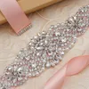 Taille -kettingbanden Missrress Rhinestones Wedding Belt Silver Crystal Bruid Briemen Parels Bruiloften Sash voor Bridals Accessoires JK834 230512