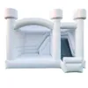 Slayt top havuzu ve üfleyici beyaz patlayan jumper kale evi ile ticari PVC şişme sıçrama evi çocuklar için