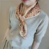 Scarves Fashion Print Small Neck Scarfs Office Lady Hair Band Foulard Hand Kerchief Female Bandana