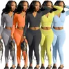 Zweiteilige Damen-Hosen, Activewear-Trainingsanzug, Damen-Sets, Hoodies, kurze Jacke und Bleistiftanzüge, lässiger Sweatsuit, passendes Outfit