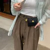 Belts Women Metal Belt Chain With Mini Bag Luxury Designer Brand Waist Strap Lady Girl Dress Jeans Trousers Decorative Accessories 230512
