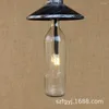 Hanger lampen verlichting messing Noordse LED -kristallen armaturen residentieel industrieel glas geometrisch licht