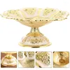 Din sets Sets Kerst Candy Bowl Cake Decoreren Voeten Fruit Bord Wedding Stands Dessert Pedestals Tray Turkish