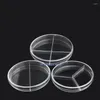 10Pcs/Lot Plastic Sterile Petri Dishes Bacteria Culture Dish For Laboratory Biological Scientific School Supplies