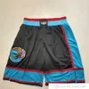 Memphis''Grizzlies''men Retro Baloncesto Shorts bolsillo Talla S-2XL