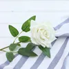 Fleurs décoratives plantes artificielles blanc Rose Rose pastèque rouge et brocart maison jardin décorer