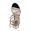Designers Rene Caovilla stiletto heels sandals Margot wraparound crystal-embellished sandals dress shoe ladies slipers rhinestone studded shoes sandal XOOXXX