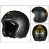 Kaski motocyklowe Kaski jazda wyścigiem wyścigowe 3/4 otwartej twarzy retro skuter motocross Cycling Casco Moto Casque ECE Zatwierdzony