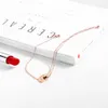 Mode dubbele ringen zirkon enkelbanden vrouwelijke ontwerper rose goud Romeins nummer voetketen titanium stalen sieraden geschenken voor vrouw