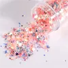 Nail Art Décorations 500g Cristal Paillettes Forme Mixte Étoile Coeur Lune Bling Flakes Paillettes Pour Résine Expoy Mariage Décor