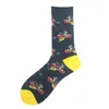 Men's Socks Happy Harajuku Funny Monkey Cartoon Hip Hop Street Men's Cotton Skarpetki Sokken