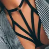 Bademode Sexy Frauen aushöhlen elastischen Käfig BH Bustier Bademode Bandage Riemchen Neckholder Bikini BH Tank Tops Badeanzug Bralette Crop Top