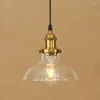 Pendant Lamps IWHD Lamparas Glsaa LED Hanging Lamp Vintage Industrial Lighting Lights Edison Style Bedroom Kitchen Light Fixtures
