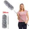 Dusters 280 cm Justerbar teleskopböjning ER Brush Feather Cleaner Car Furniture Gap Cleaning Borttagningsverktyg 230512