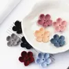 Hair Clips Wholesale 100PCS Handmade Felt Crochet Flower Patch Sticker Craft Girls Jewelry Garment Shoes Headband Decoration