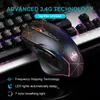 Mouse da gioco wireless GM30 Mouse ricaricabile con luce a colori 2.4G Con confezione