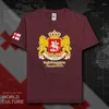 Herr t-skjortor georgia män skjorta mode 2023 nation team bomull t-shirt kläd tees country casual geo georgian sommar 20