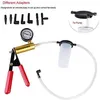 Nytt bilhandverktygshandbok Vakuum Bleeding Brake Fluid Bleeder Tools Vakuum Pistol Pump Tester Kit Aluminum Pump Tryck Vakuummätare