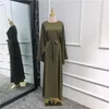 Abaya Vestido Longo Feminino Muslimah Vestido Maxi Vestido Baju Wanita Niqab Khimar Modest Hijab Robe CL #CP01