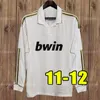 Real Madrids Retro piłka nożna Bale Benzema Modric Football Shirts Classic Camiseta Home Away Away R.Carlos Koszula długi rękaw 01 02 06 07 10 11 12 13 2001 2009 2013 2013