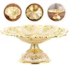 Ensembles de vaisselle bol de bonbons de noël décoration de gâteau assiette de fruits à pied supports de mariage socles de Dessert plateau turc