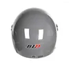 Hełmy motocyklowe Bld Mat Black Open Face Helmet z obiektywem Summer Japan Korea Retro Electric Electric Scooter Riding Jet Casque Moto