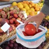 El almacenamiento empaqueta el bolso grueso de la producción del poliéster de la malla reutilizable de la fruta 15pcs para las verduras