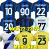 22 23 24 Calhanoglu thuis weg derde voetbalshirts 4TH 2022 2023 2024 MILAAN voetbalshirt volwassen mannen kids kit