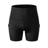 Yoga Outfits Women's Side Pockets High Waist Sports Short Workout Running Fitness Leggings Female Shorts Gym Wear Wholesale