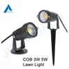 Gräsmatta lampor 2st Jardin Garden Lights Outdoor LED Lighting Cob 3W 5W 3x3W AC110V 220V DC12V Hem Jardim Decoration