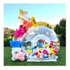 Enfants fête ballons maison amusante géant clair gonflable cristal Igloo dôme bulle tente Transparent gonflable bulle ballons maison