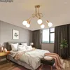 Chandeliers Nordic Hanging LED Chandelier Loft Gold Lamp Art Decoration Light E27 Foyer Kitchen Atelier Living Room Bar Shopwindow Luminaria