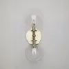Wall Lamps Transparent Clear Glass Ball Double Head Lamp Pure Copper Body High-end Simple Fashion Display Cabinet