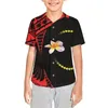 Camicie casual da uomo Tribale polinesiano Tongan Totem Tattoo Tonga Prints Maglia da baseball per bambini T Uniforme della squadra PE School League Holiday Beach