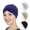 2023 Novas mulheres muçulmanas hijab interno Caps Modal Cotal Algody Subscarf Cap capô fêmea islâmica Capinho da cabeceira sob lenços de turbante